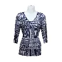 Blusa Aurora Figuras Negra