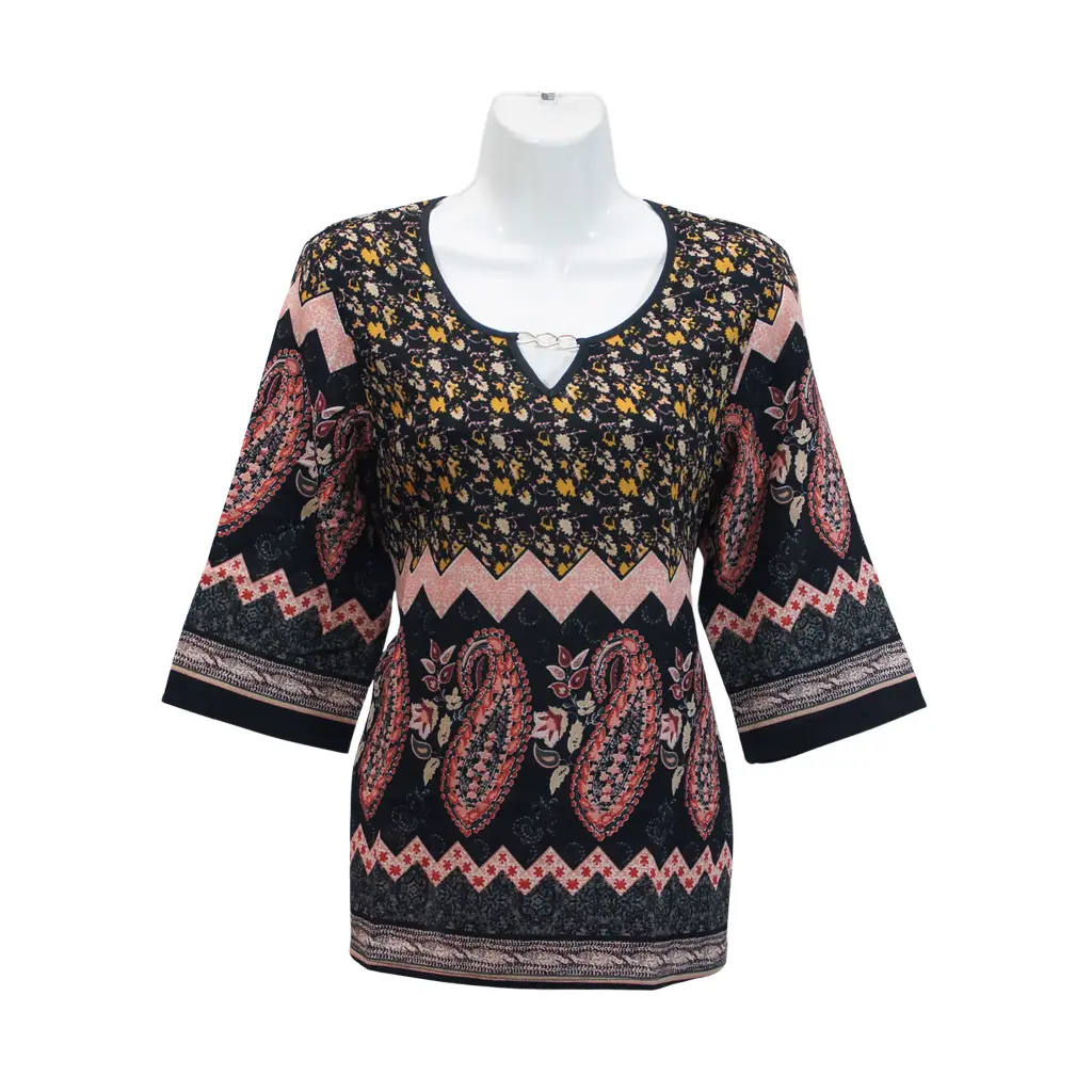 Blusa Eva Negra Cenefa