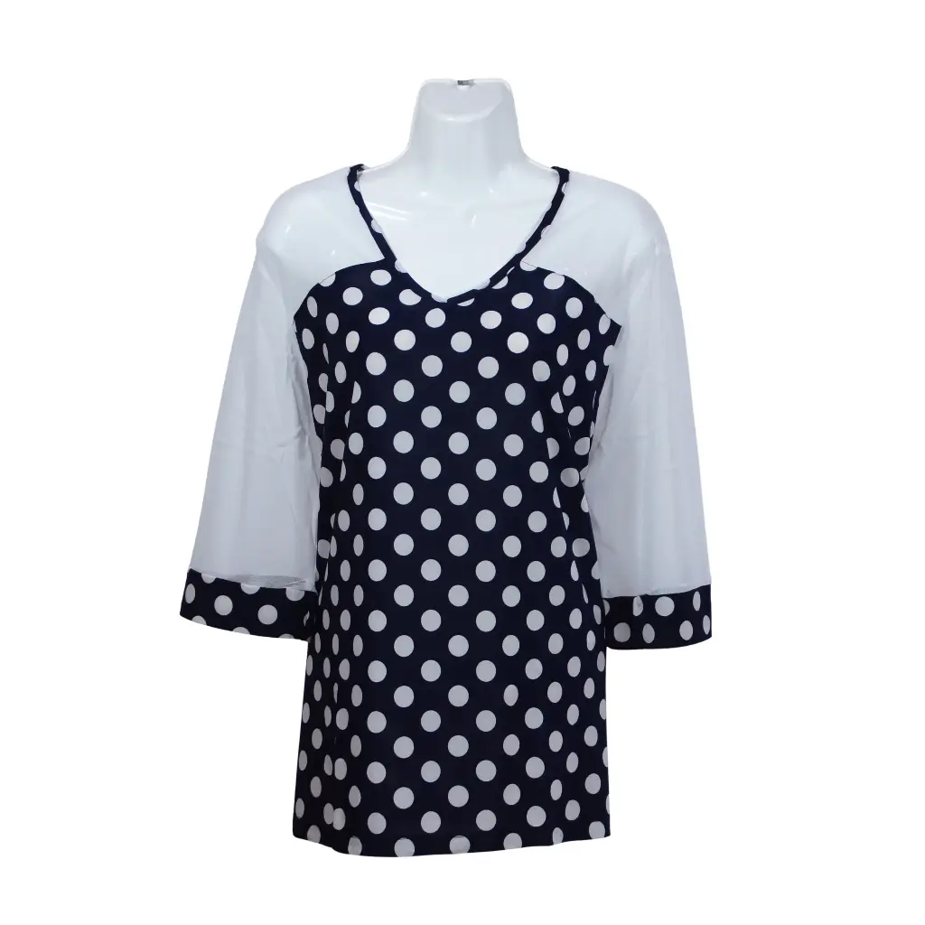 Blusa Toña Encaje Marino