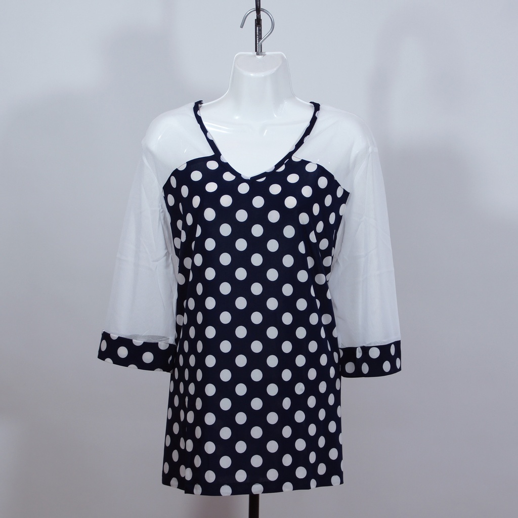 Blusa Toña Encaje Marino