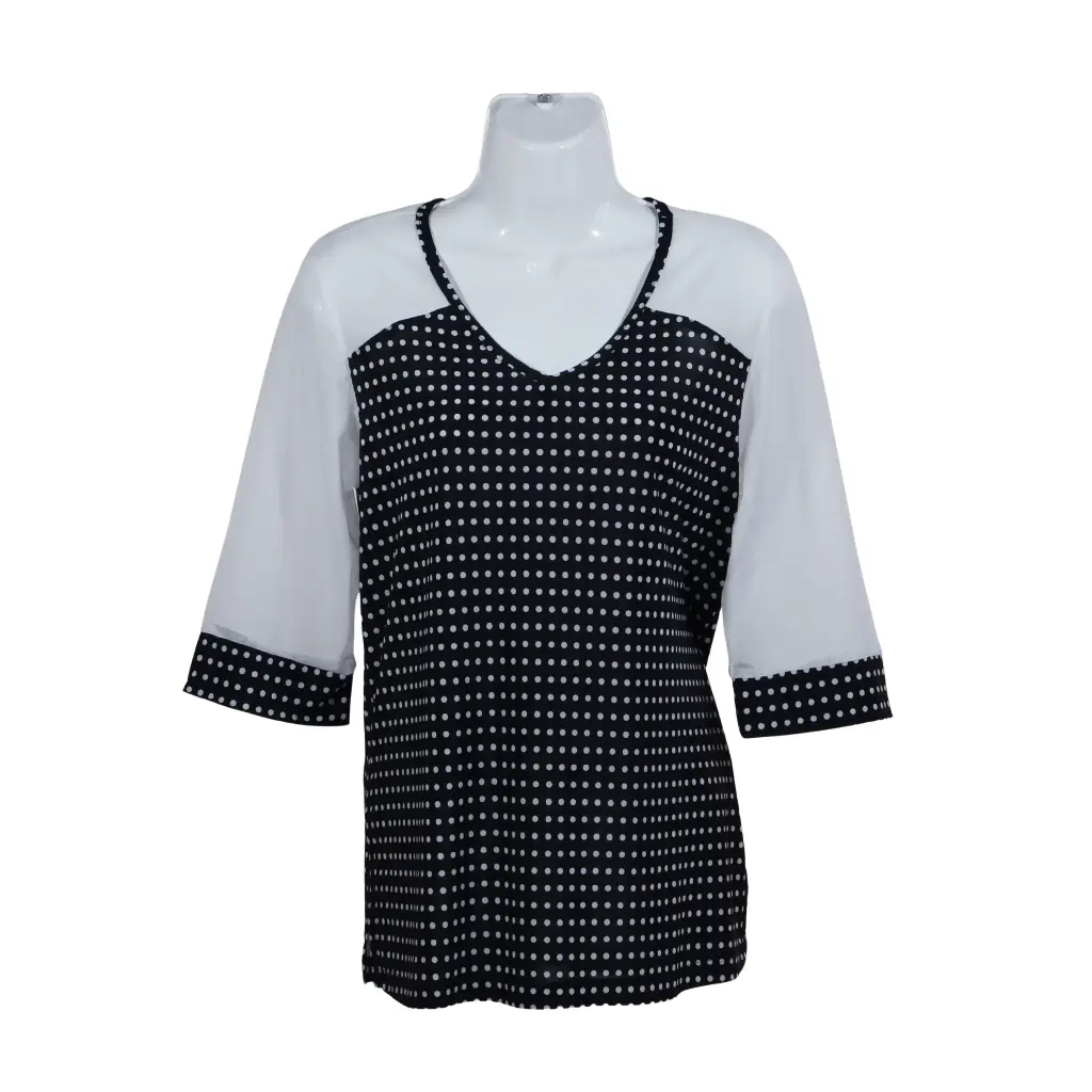 Blusa Toña Lunares Ch Negra