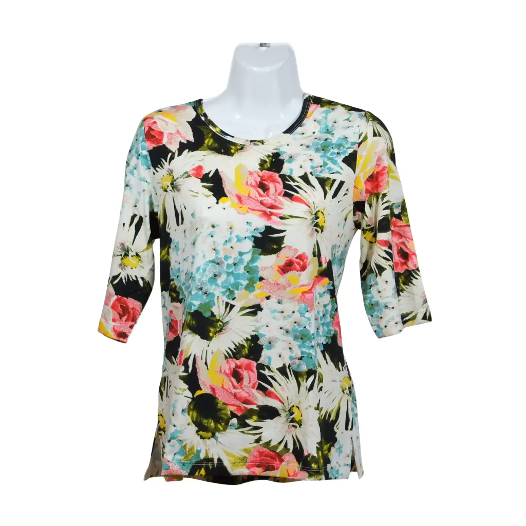 Blusa Violeta Azul Aqua