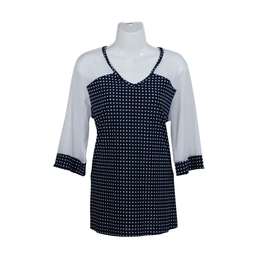Blusa Toña Lunares Ch Marino