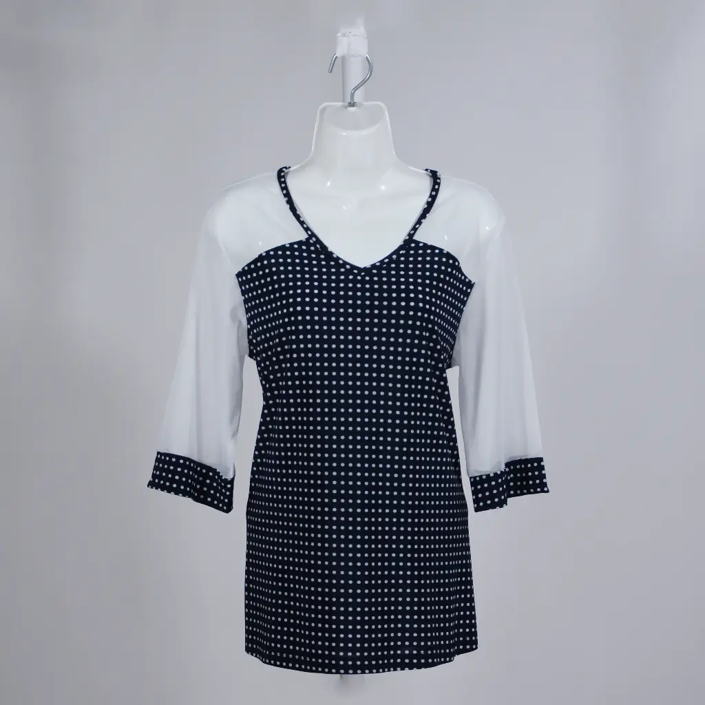 Blusa Toña Lunares Ch Marino