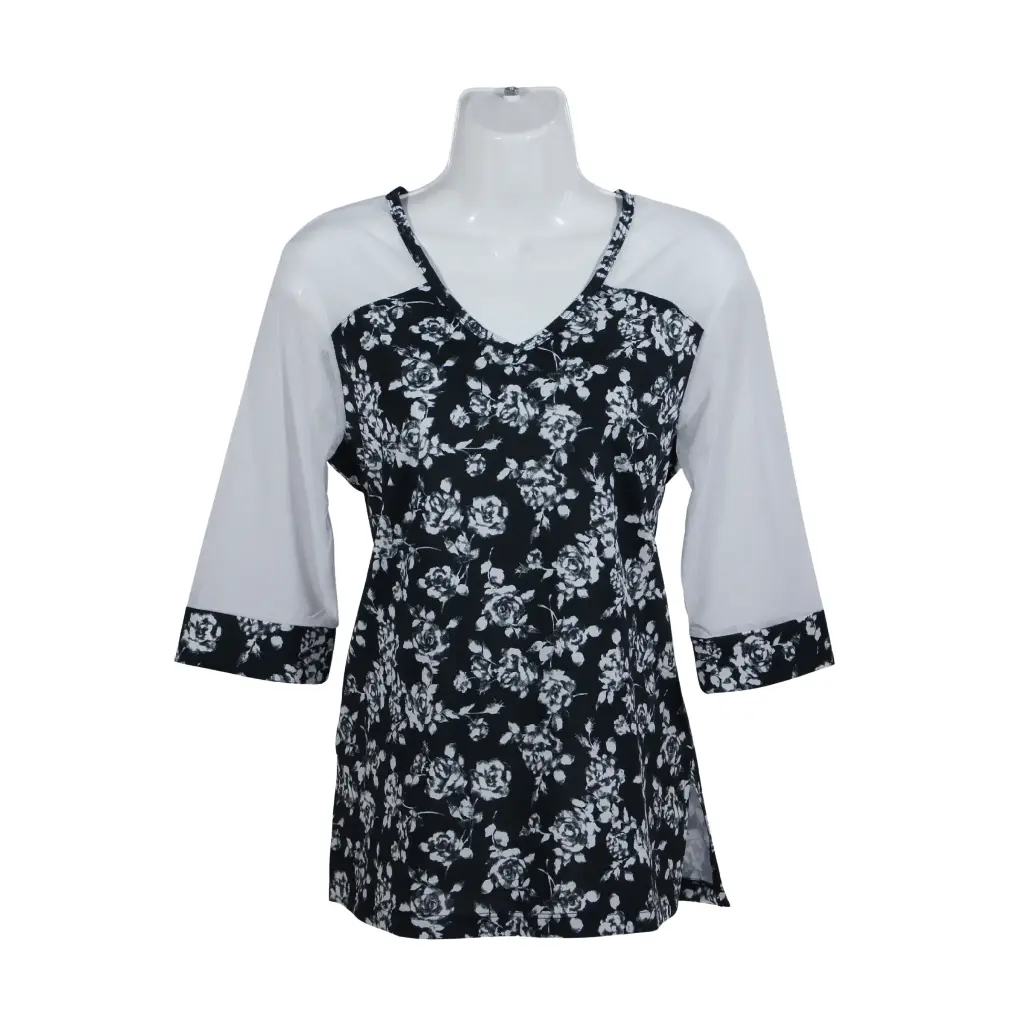 Blusa Toña Flores Blanca