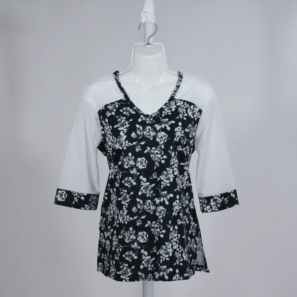 Blusa Toña Flores Blanca