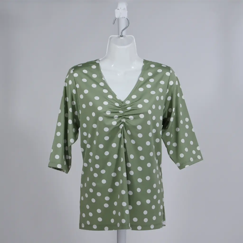 Blusa Zada Lunares Verde