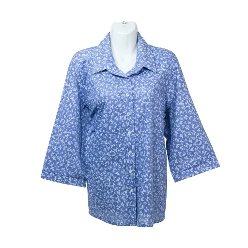 Camisera Carmen Flores Azul