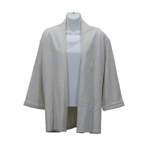 Saco Lineas Oro Hueso