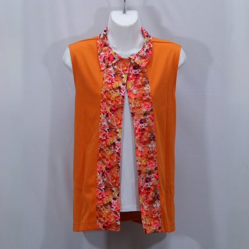 Chaleco Fernanda Naranja