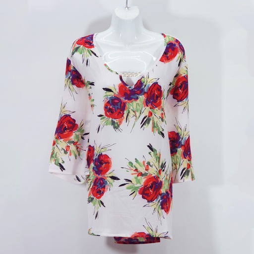 Blusa Sonia Hueso Flores
