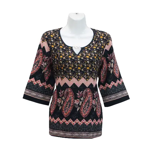 Blusa Eva Negra Cenefa