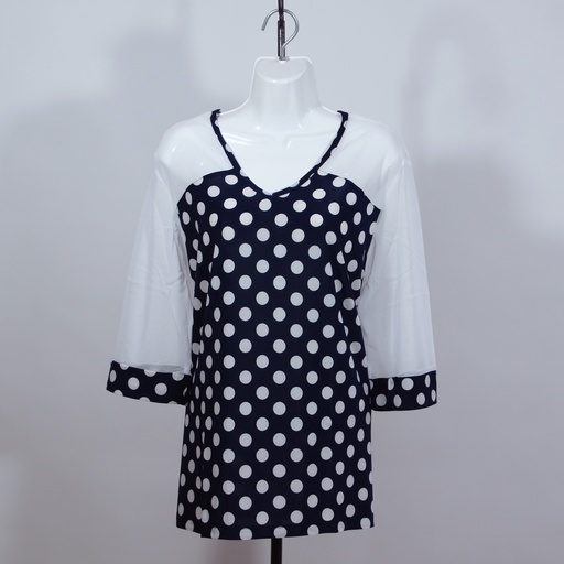 Blusa Toña Encaje Marino