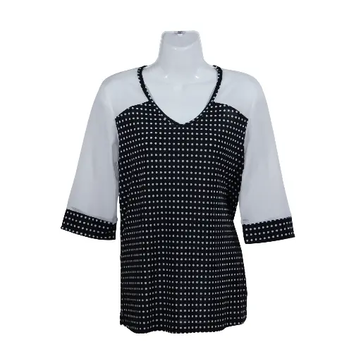 Blusa Toña Lunares Ch Negra
