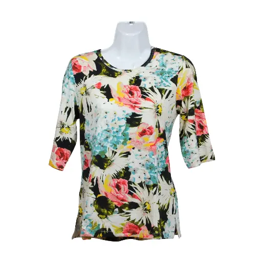 Blusa Violeta Azul Aqua