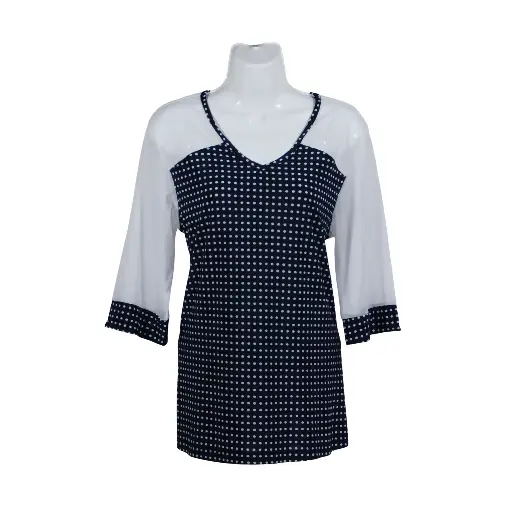 Blusa Toña Lunares Ch Marino