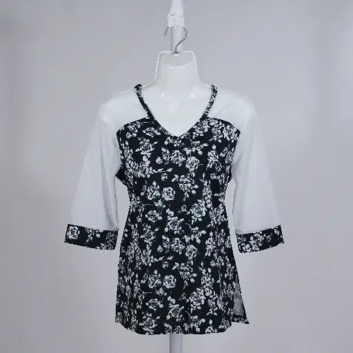 Blusa Toña Flores Blanca