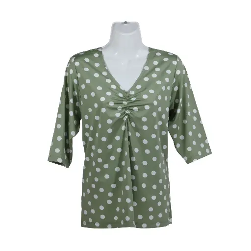 Blusa Zada Lunares Verde