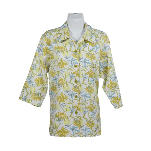 Camisera Carmen Flores Verde