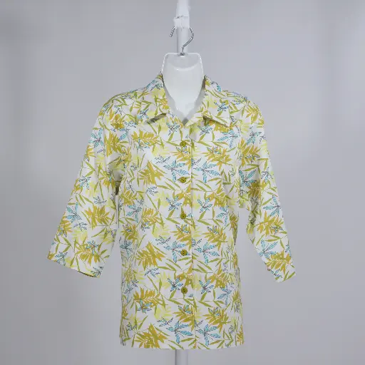 Camisera Carmen Flores Verde