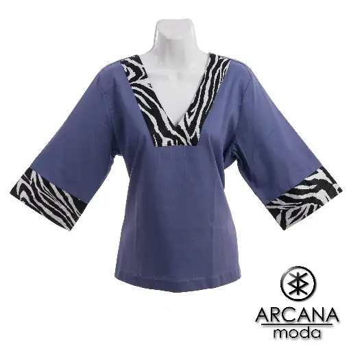Blusa África Azul