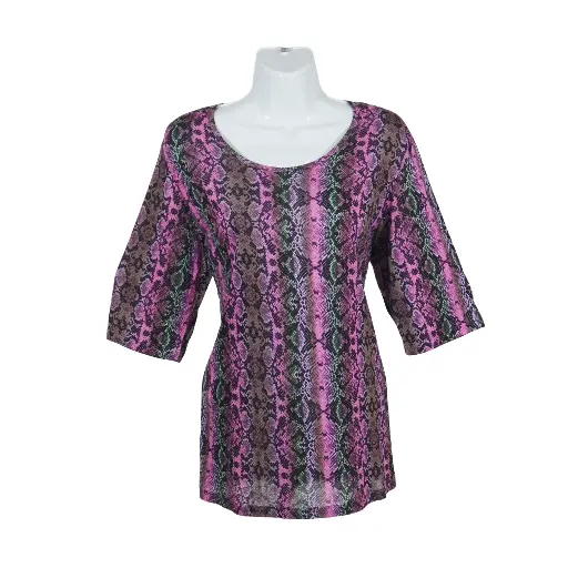 Blusa Itzune Serpiente Morada